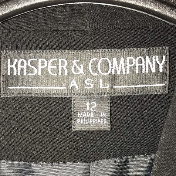 Vintage Kasper Purple and Black Blazer, Size 12 - Picture 4 of 8